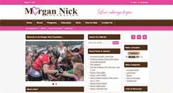 Desktop Screenshot of morgannickfoundation.com